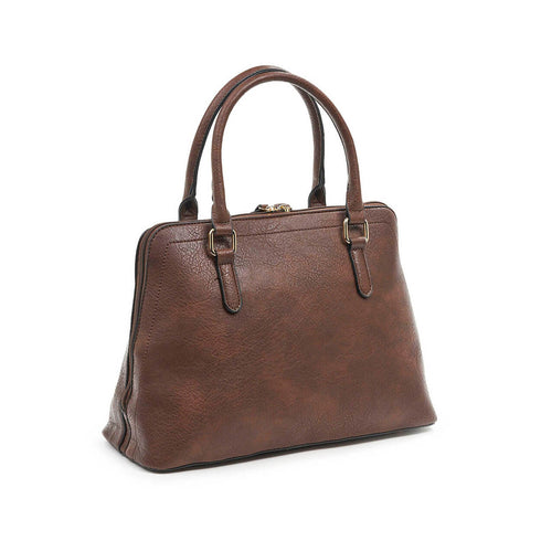 Verde Γυναικεία Τσάντα Ώμου-Χειρός 16-6685 Καφέ